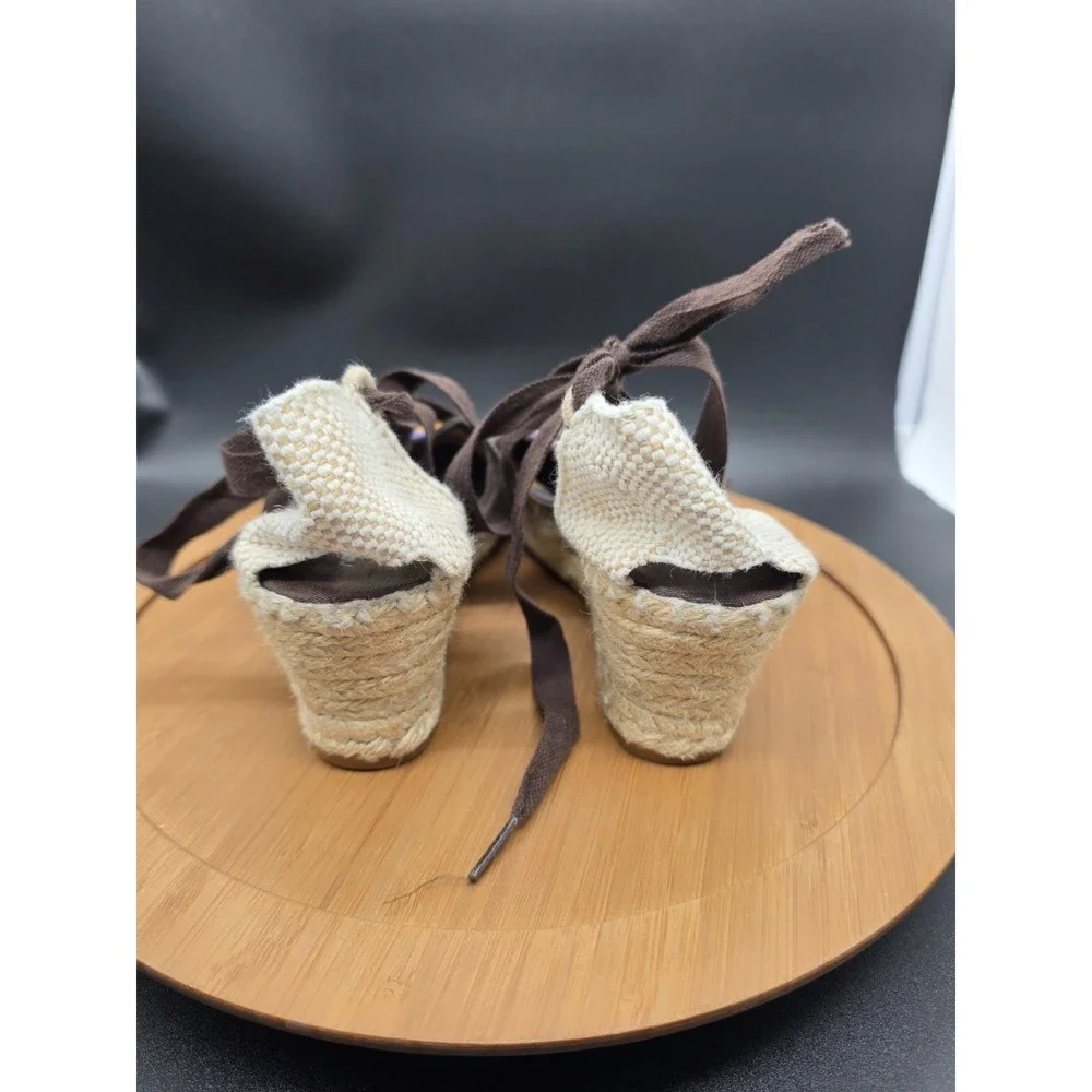 Marina Luna Espadrille Wedge Sandals Womens Size 9‎